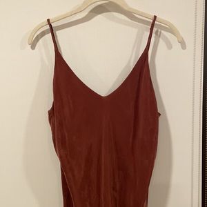 Ozma of California , Anaise Cupro Slip Dress in Adobe